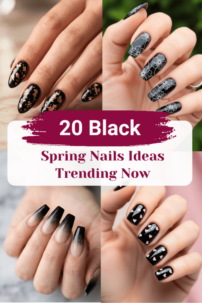 20 Black Spring Nails Ideas That Feel Fresh & Trendy in 2026