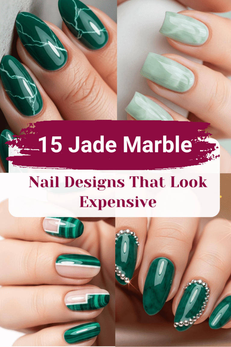 Jade Marble Nail Designs ideas 15